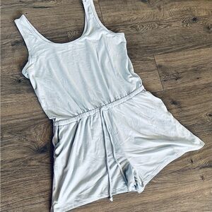 Baby Blue Romper with Pockets